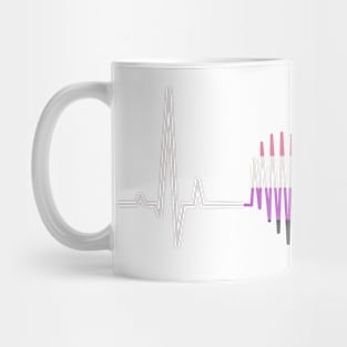 Gender fluid heartbeat Mug